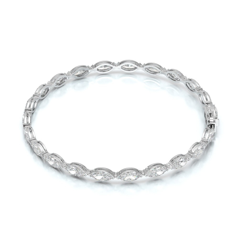 7.35 CT Marquise Cut Diamond Tennis Bracelet Jama Jewels