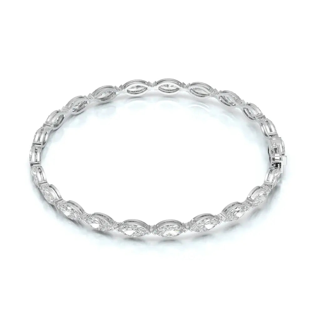 7.35 CT Marquise Cut Diamond Tennis Bracelet Jama Jewels