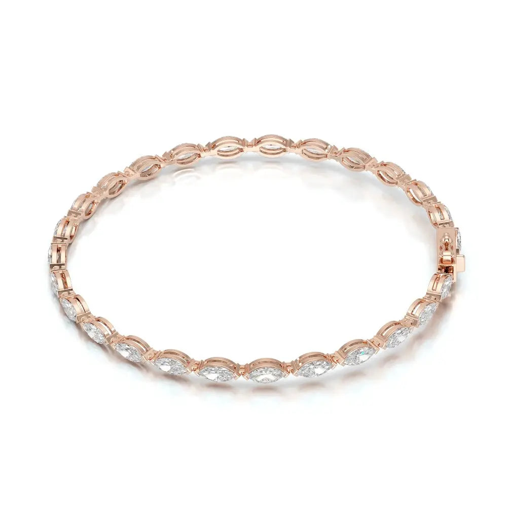 5 CT Marquise Cut Diamond Tennis Bracelet Jama Jewels