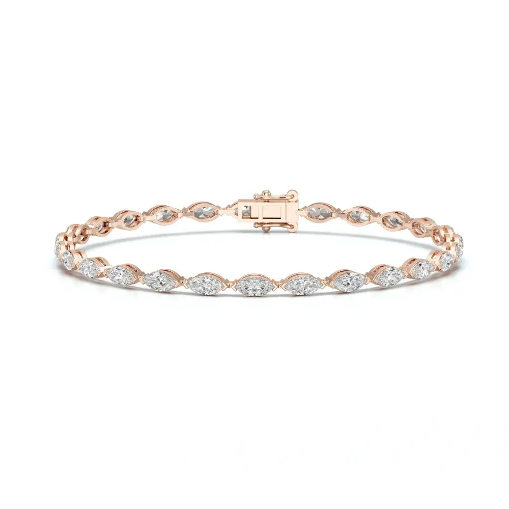 5 CT Marquise Cut Diamond Tennis Bracelet Jama Jewels