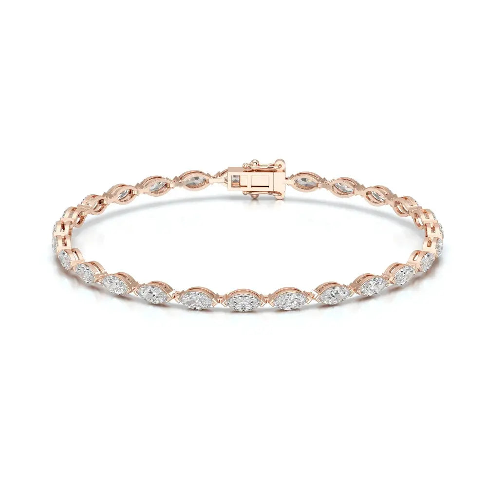 5 CT Marquise Cut Diamond Tennis Bracelet Jama Jewels