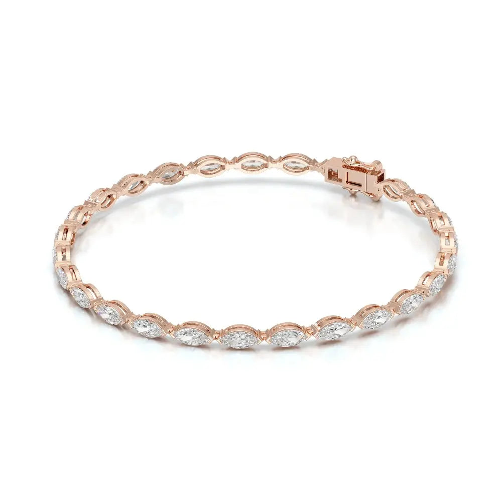 5 CT Marquise Cut Diamond Tennis Bracelet Jama Jewels
