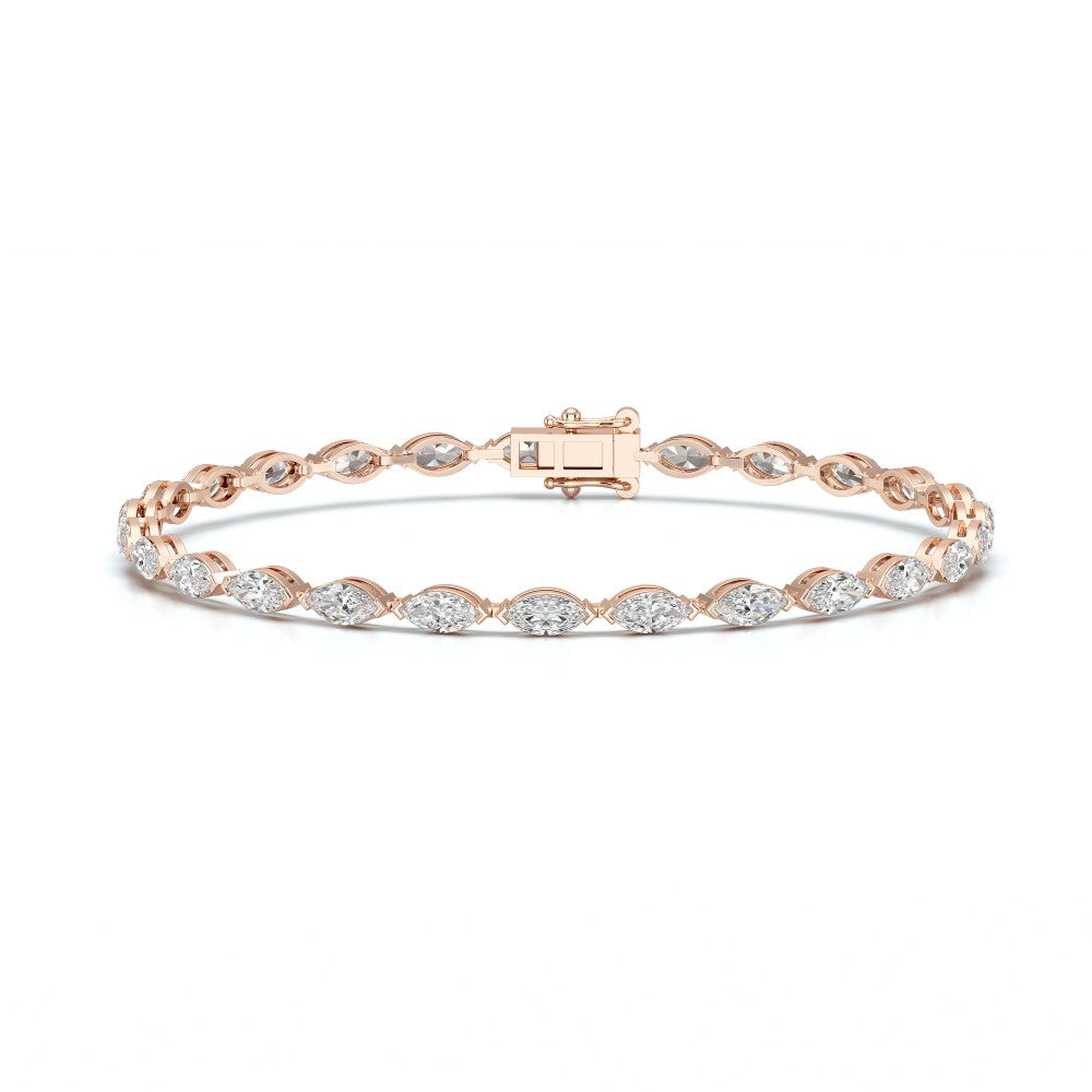 4.25 CT Marquise Cut Diamond Tennis Bracelet Jama Jewels