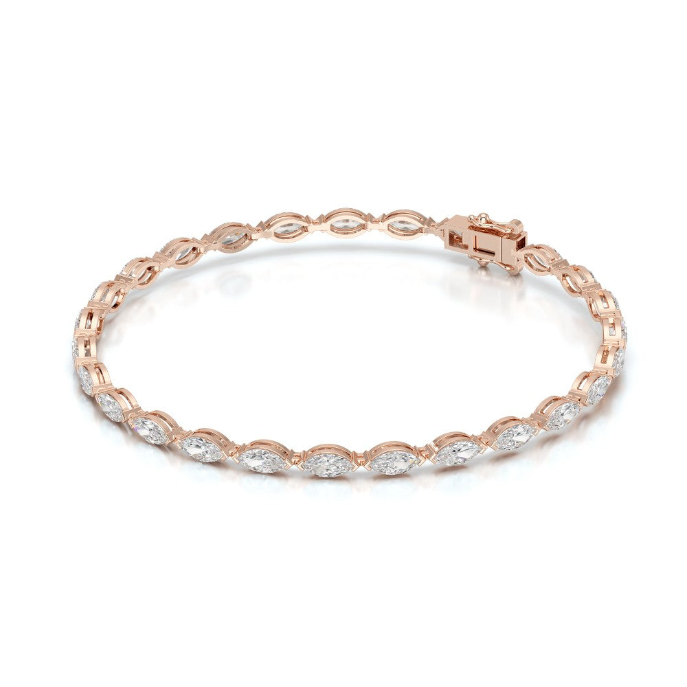 4.25 CT Marquise Cut Diamond Tennis Bracelet Jama Jewels