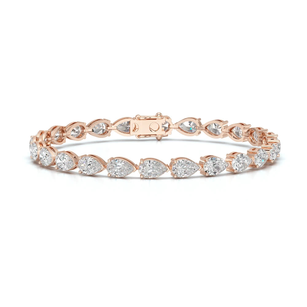 10 CT Pear Cut Diamond Tennis Bracelet Jama Jewels