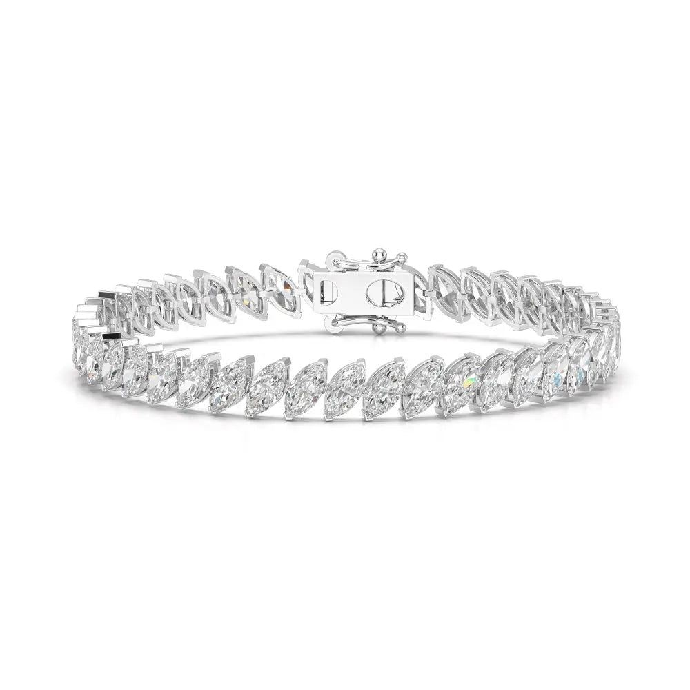 9.60 CT Marquise Cut Diamond Bezel Tennis Bracelet Jama Jewels