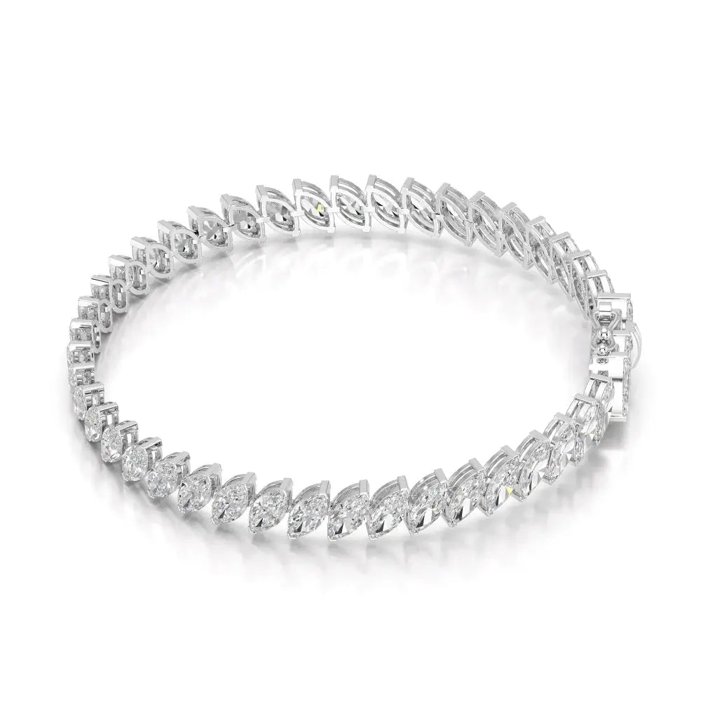 9.60 CT Marquise Cut Diamond Bezel Tennis Bracelet Jama Jewels