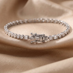 2.90 CT Multi Shape Bezel Diamond Tennis Bracelet