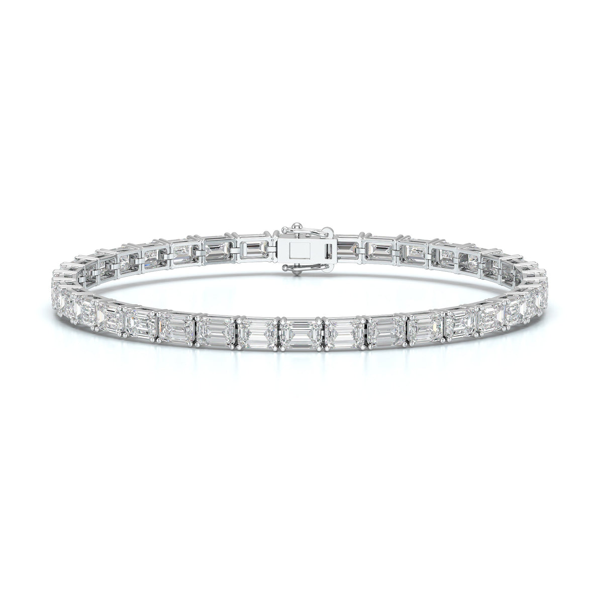 10.25 CT Emerald Cut Diamond Tennis Bracelet Jama Jewels