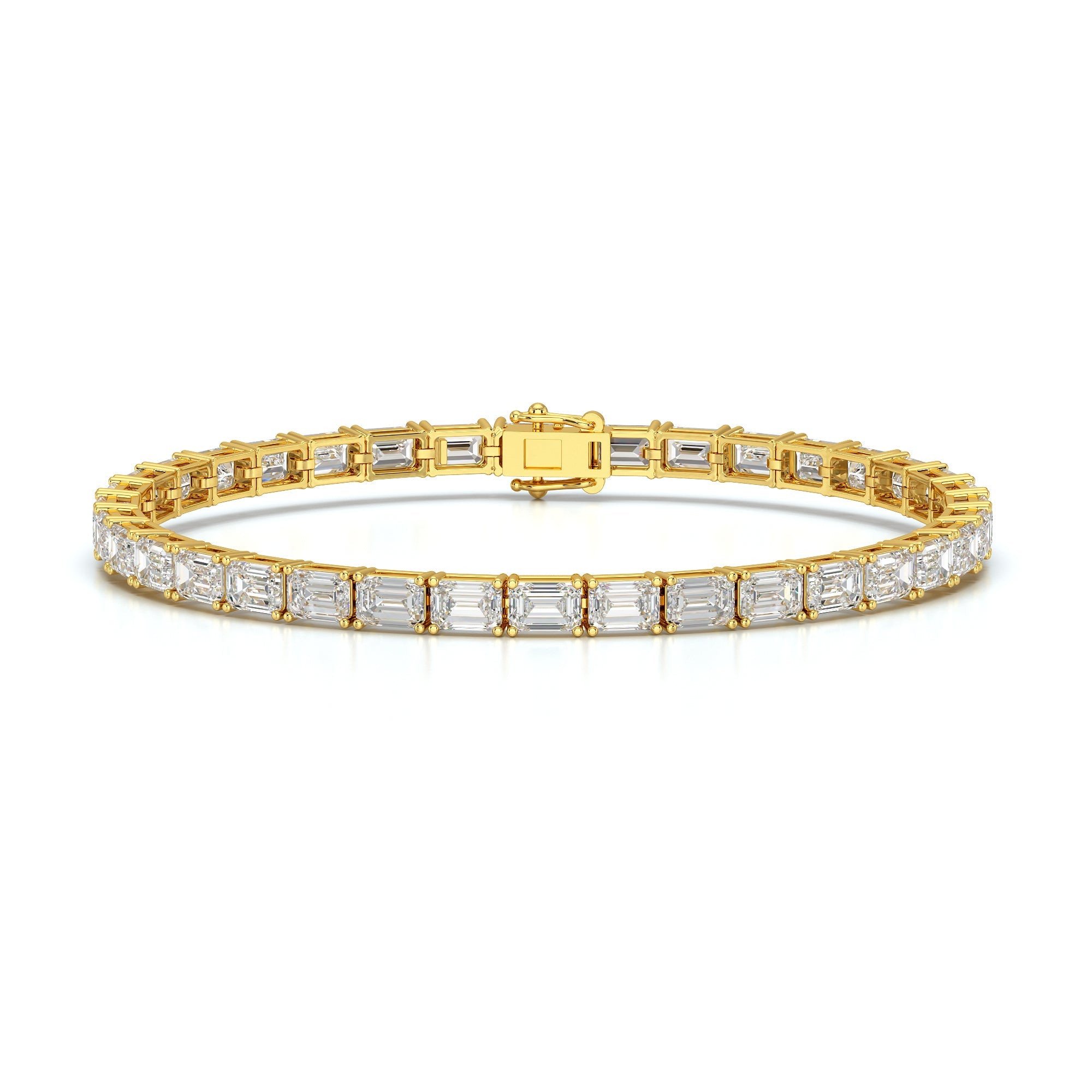 10.25 CT Emerald Cut Diamond Tennis Bracelet Jama Jewels