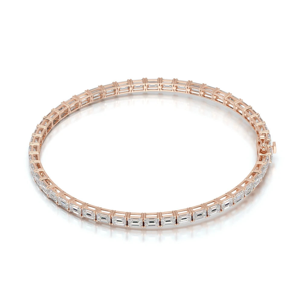 6.75 CT Emerald Cut Diamond Tennis Bracelet Jama Jewels