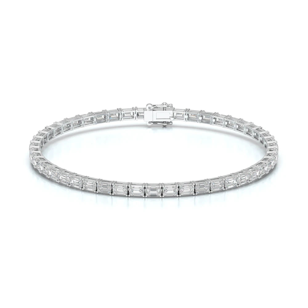 6.75 CT Emerald Cut Diamond Tennis Bracelet Jama Jewels