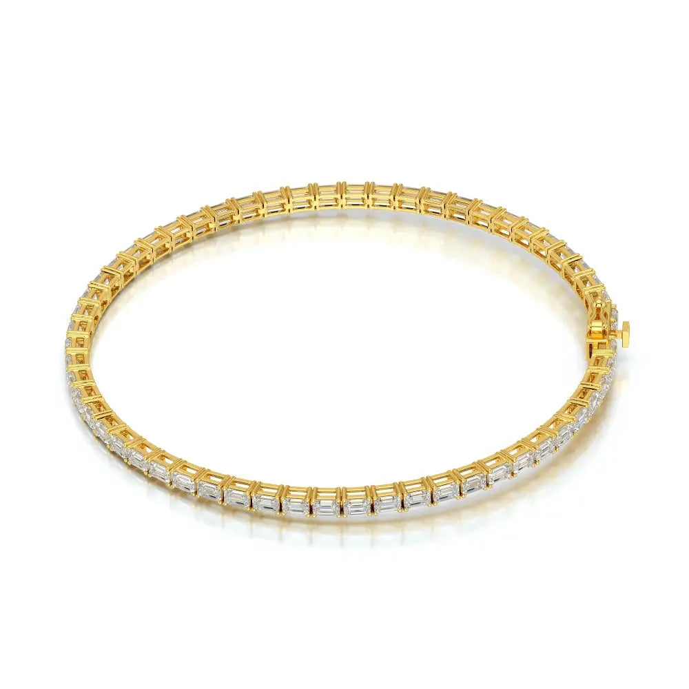 3.85 CT Emerald Cut Diamond Tennis Bracelet Jama Jewels