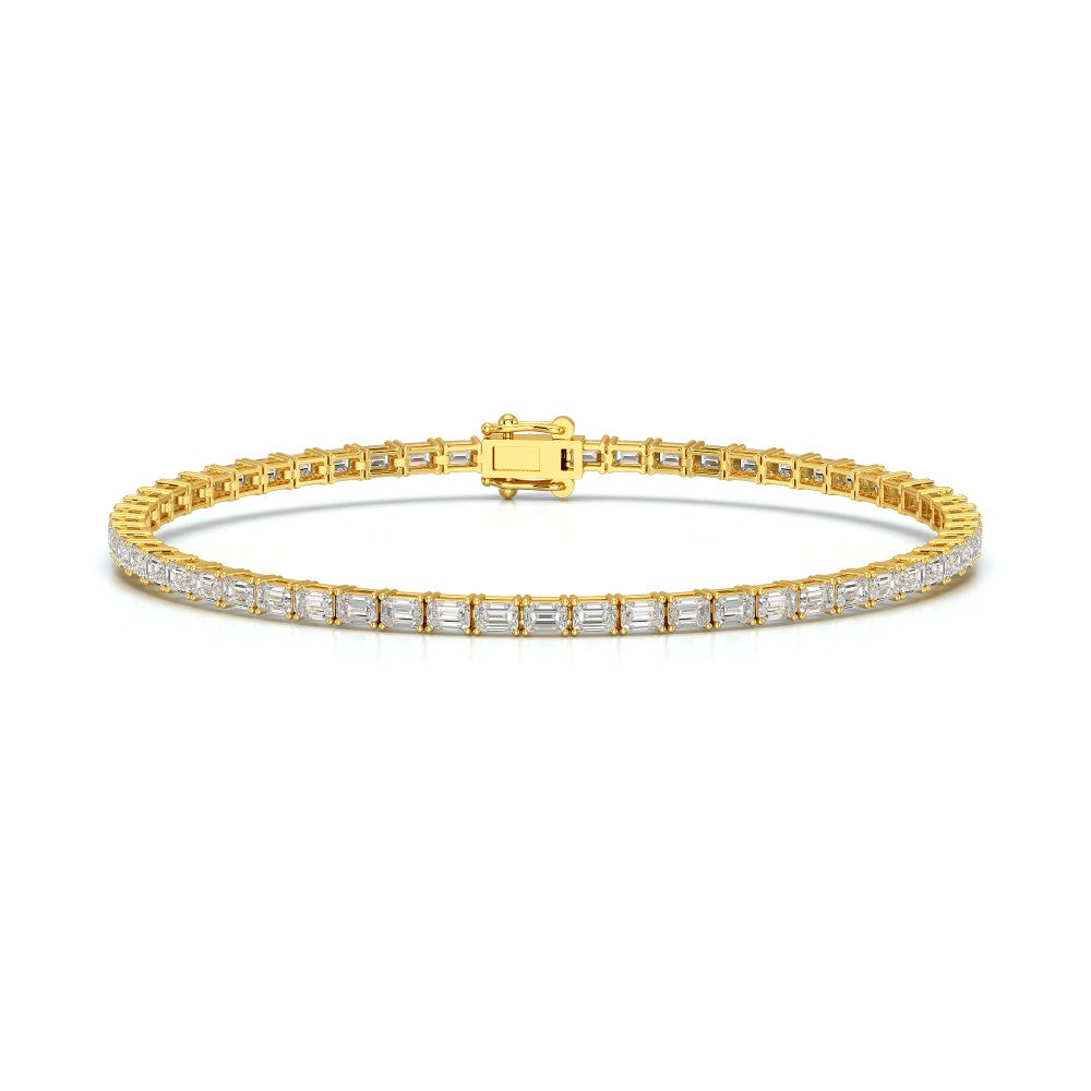 3.85 CT Emerald Cut Diamond Tennis Bracelet Jama Jewels