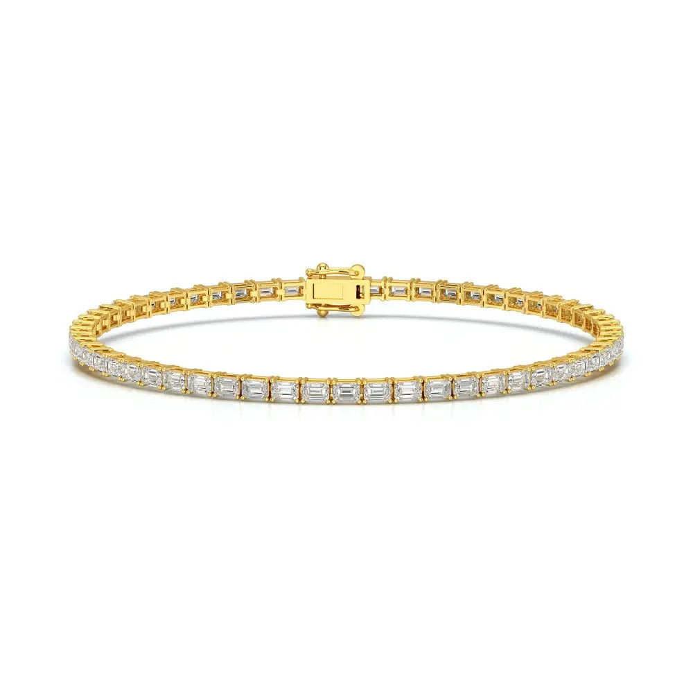 3.85 CT Emerald Cut Diamond Tennis Bracelet Jama Jewels