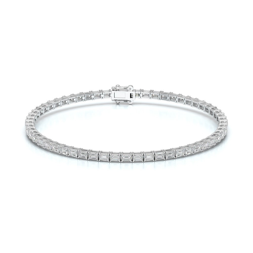 3.85 CT Emerald Cut Diamond Tennis Bracelet Jama Jewels