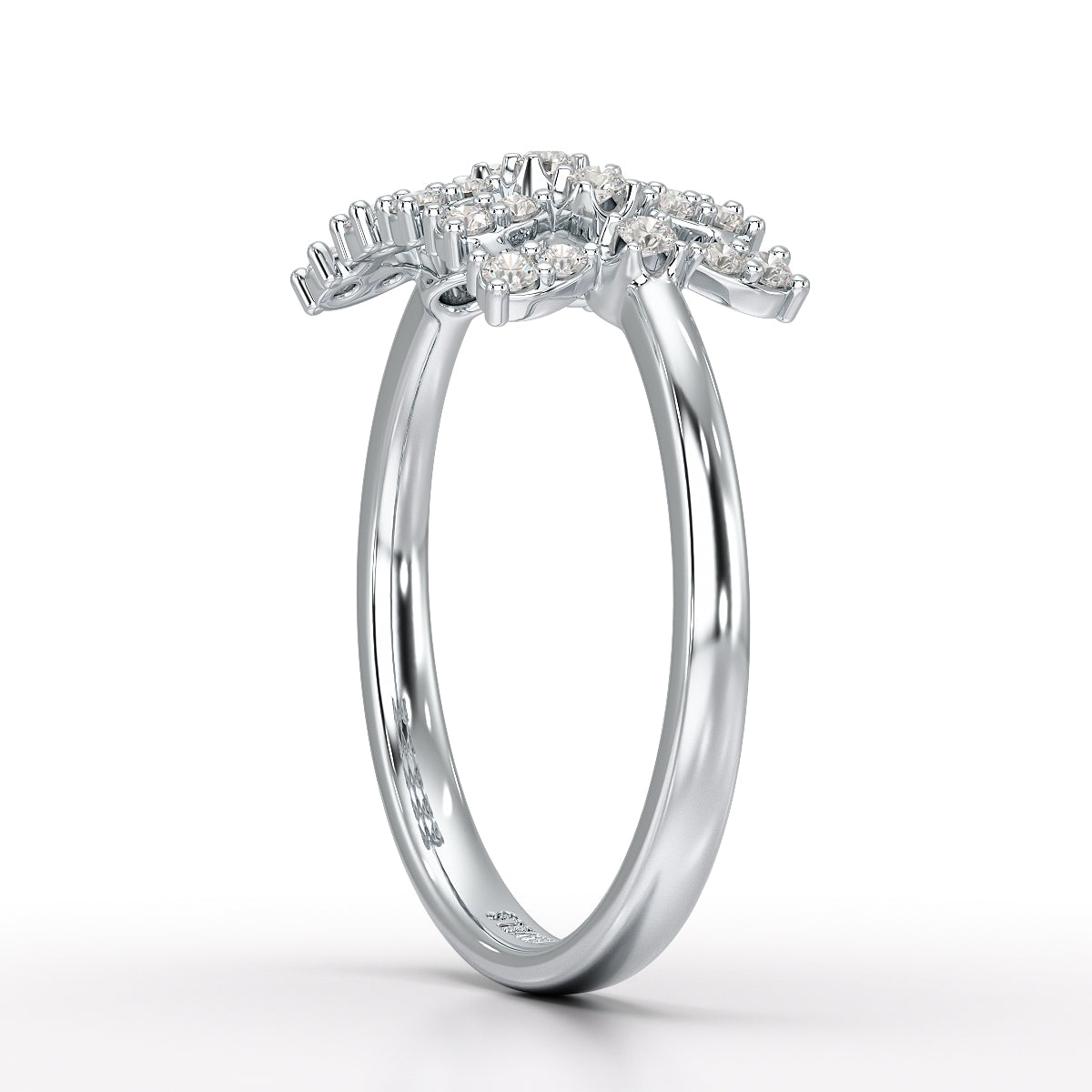 0.27 CT Round Shape Lab Grown Diamond Wedding Ring