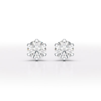 1.68 CT Round Lab Diamond Stud Earrings