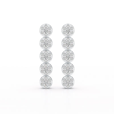 1.92 CT Diamond Designed Wedding Earrings