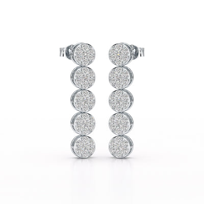 1.92 CT Diamond Designed Wedding Earrings
