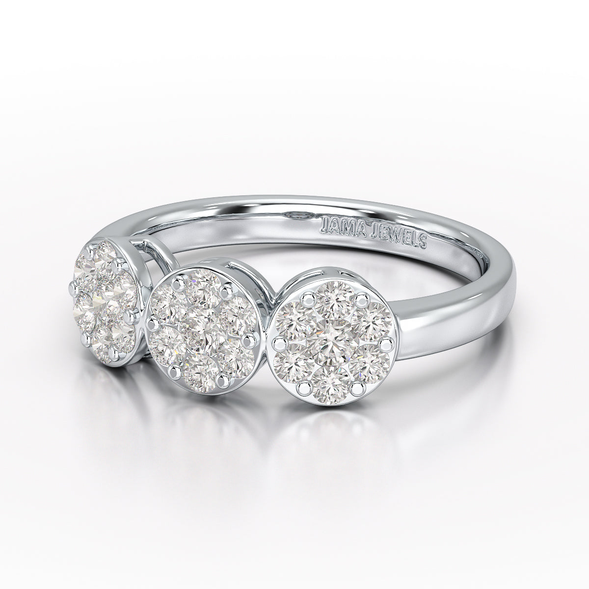 0.57 CT Lab Grown Round Shape Simple Wedding Ring