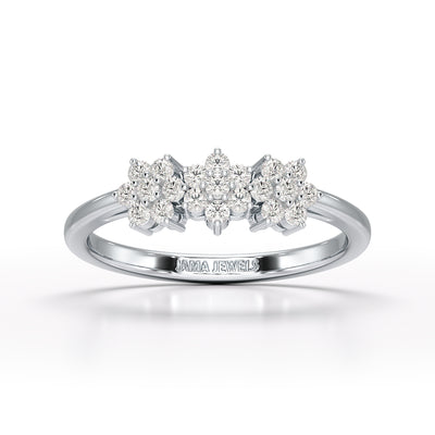 0.33 CT Simple Round Cut Lab Diamond Engagement Ring