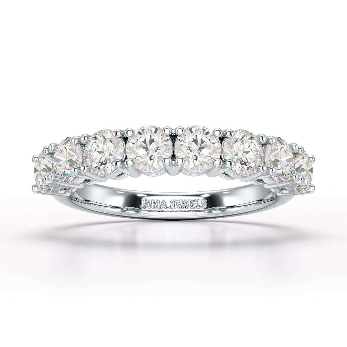 1.84 CT Round Cut Lab Diamonds White Engagement Ring