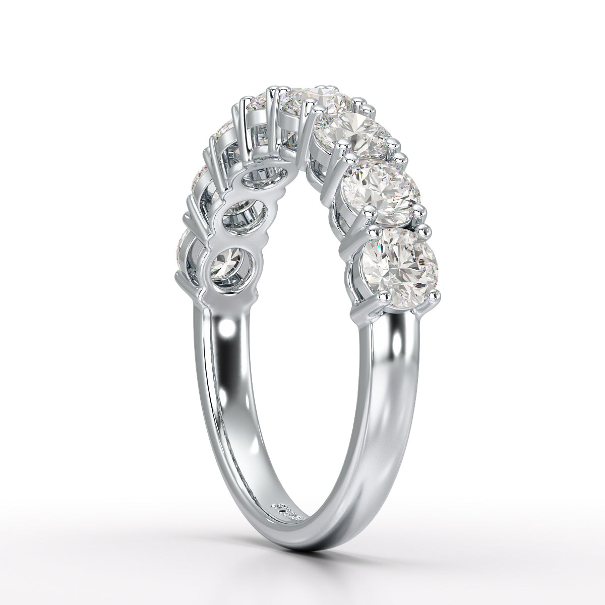 1.84 CT Round Cut Lab Diamonds White Engagement Ring