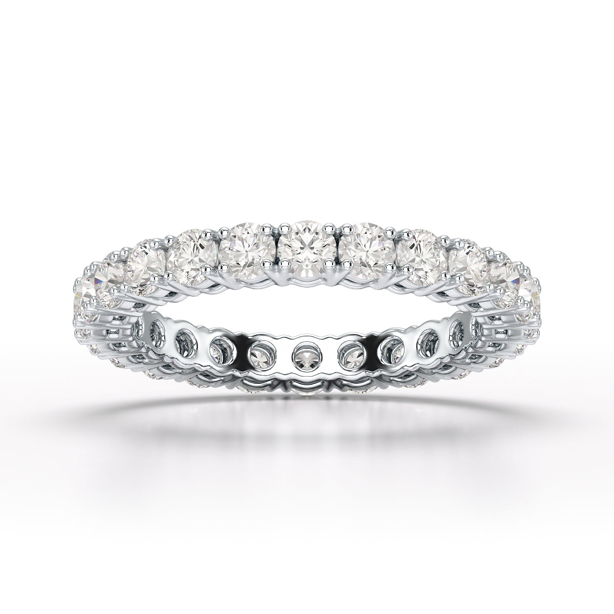1.75 CT Full Classic Round Lab Diamonds Engagement Ring