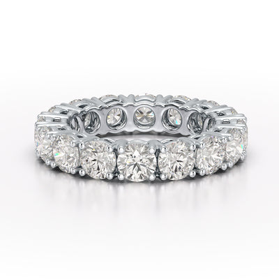 4.06 CT Classic Round Lab Grown Diamonds Engagement Ring