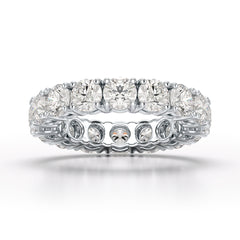 4.06 CT Classic Round Lab Grown Diamonds Engagement Ring