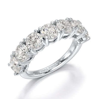 3.6 CT Half Classic Round Lab Diamonds Engagement Rings