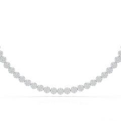 6.77 Carat Lab Diamond Riviere Necklace