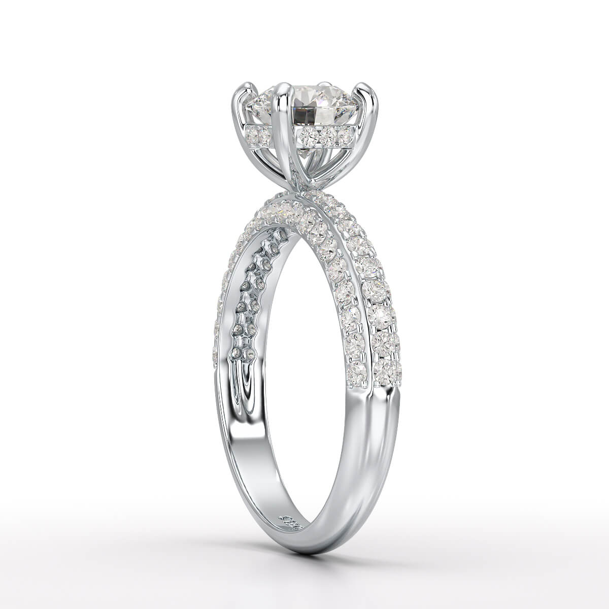 1.79 CT Round Cut Lab Grown Diamond Ring