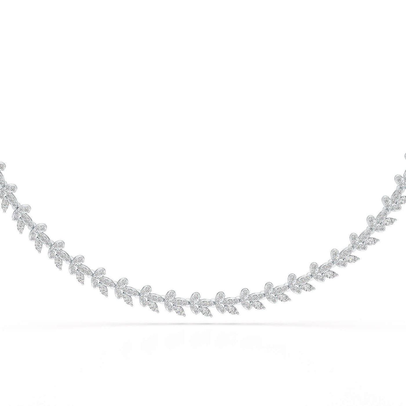 5.14 CT Marquise Shape Lab Grown Diamond Necklace