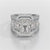 Radiant 9.68 Carat Lab Grown Diamond Wedding Ring