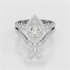 2.95 CT Marquise and Pear Cut Double Layer Lab Diamond Ring