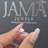 0.60 CT Wavy Pave Ring with Pear & Round Cut Lab Diamonds (Ready for Delivery)