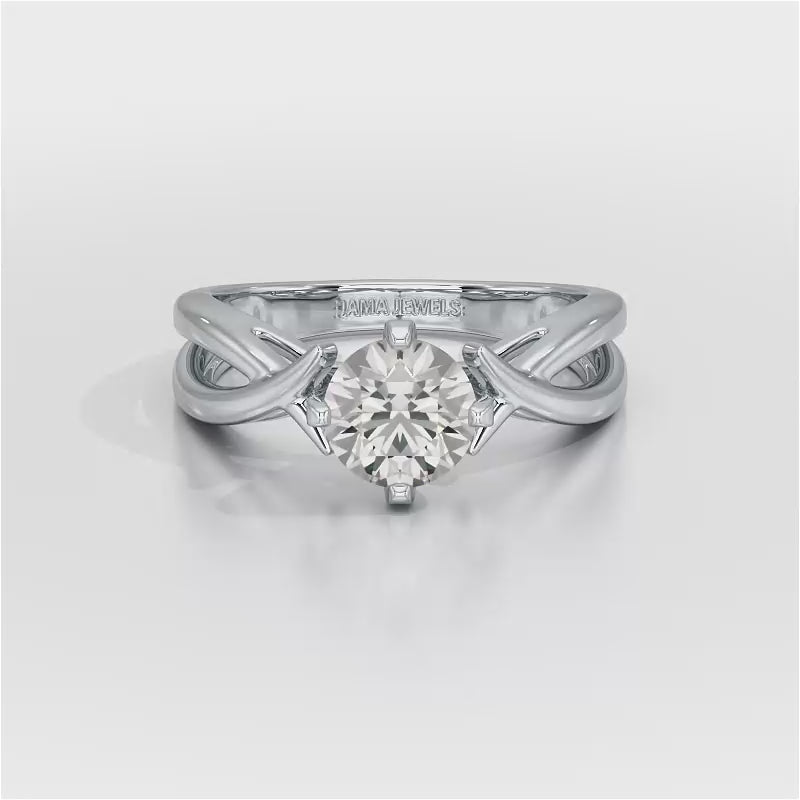 1.09 CT Solitaire Lab Diamond Engagement Ring