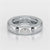 0.5 CT Oval Lab Diamond Simple Wedding Band