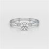 0.57 CT Lab Diamond Simple Three Stone Ring