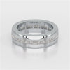 0.1 CT Princess Shape Lab Diamond Men's Ring