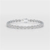 7.25 CT Oval Cut Diamond Bezel Tennis Bracelet