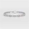 9.90 CT Emerald Cut Diamond Bezel Tennis Bracelet