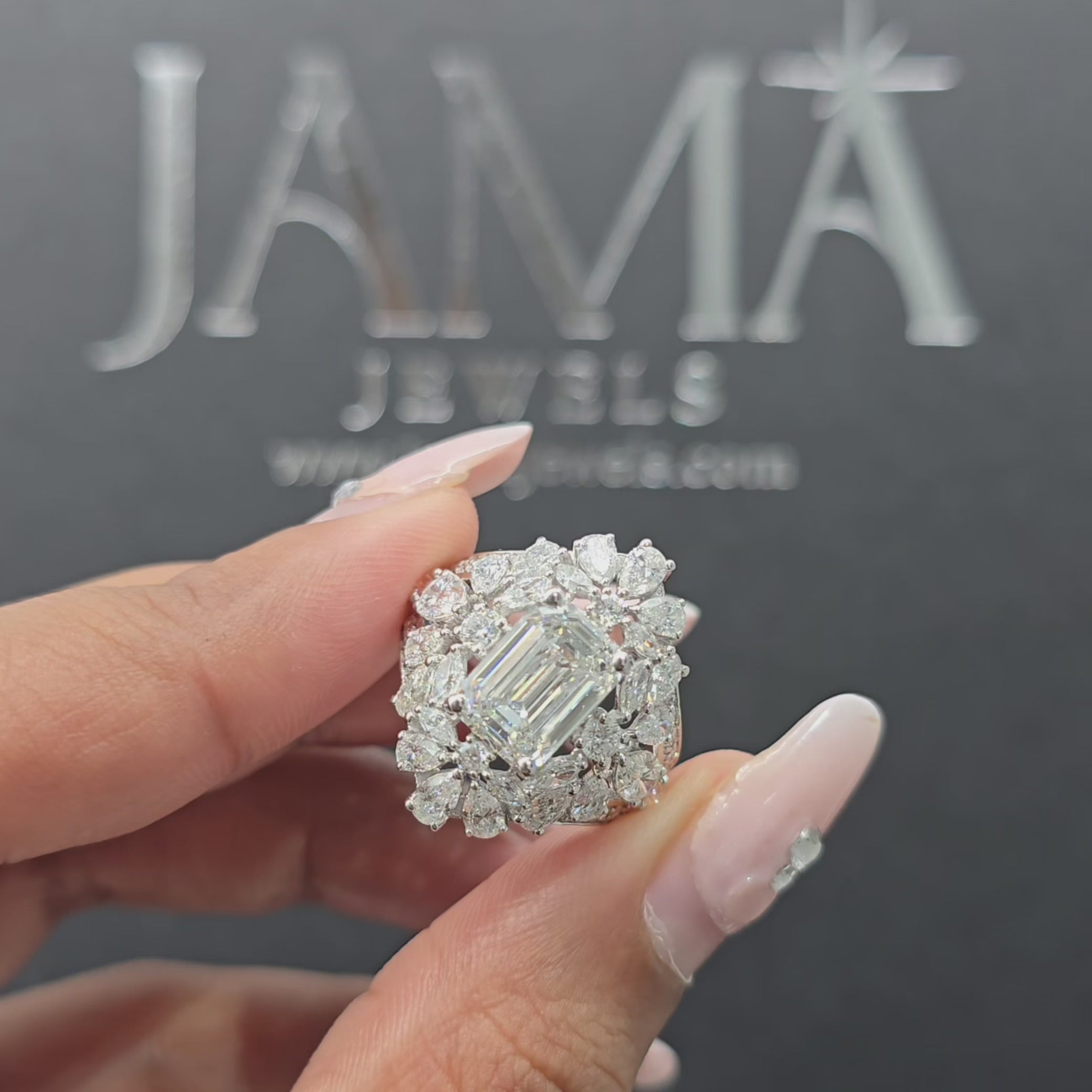 5.65 CT Emerald Cut Lab Diamond Ring (Ready for Delivery)