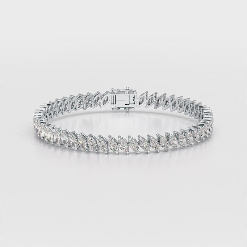 0.25 Marquise Cut Carat Tennis Lab Diamond Bracelet