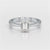 1 Ct Emerald Cut Solitaire Lab Diamond Ring