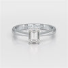 1 Ct Emerald Cut Solitaire Lab Diamond Ring