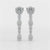 0.65 CT Lab Diamond Flower Dangle Drop Earring