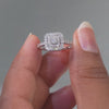 0.49 CT Lab Diamond Round Cluster Ring Video